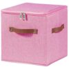 HYVAKUPPA 11inch Storage Boxes with Zipper Lid Decorative Storage Bins