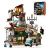 iambrick Doomsday Building Set for Adult, Wrecked Plane Pharmacy Model Kit