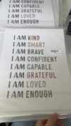 I Am Kind Smart Brave Classroom Affirmations Poster Print Medium 11"x14"