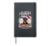 I Ate Santas Cookies Puppy Funny Christmas Doberman Pinscher Hardcover Journal, Black