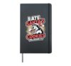 I Ate Santas Cookies XMAS Dog Christmas Alaskan Malamute Hardcover Journal, Black