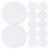 ibasenice 12pcs Round Painting Canvas Panels - Round Oil Painting Boards - Stretched Canvas for Drawing - DIY Blank Board for Oil Acrylic Gouache Crafts