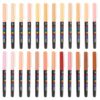 ibasenice 24pcs Skin Color Acrylic Markers, Fine Point Water-Based Paint Pens, Soft Brush Tip Markers for Drawing, Hand Lettering, DIY Card Art, Face Paint