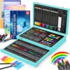 iBayam 150-Pack Deluxe Art Supplies with 1 Coloring Book, 2 Sketch Pads