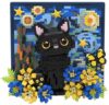 IBLOTIME Black Cat 3D Wall Art Building Set for Adults Age 14+