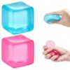 Ice Cube Squishy Fidget Toy, Slow Rise Squeeze Sensory Toy Anxiety Relief