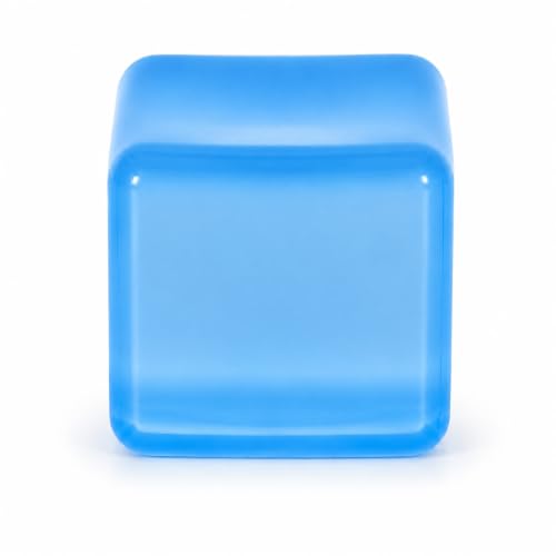 Ice Cube Squishy Stress Ball,3.5CM(1.38Inch) Squishy Cube Fidget Toy, Ice Cube Pieces Silent Nice Square Shape Anxiety Sensory Squishy Fidget Toy Slow Rise, Calming Kids Adults (Blue)