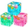 Ice Cube Squishy Stress Balls,Slow Rising Sensory Fidget Toy,Squeeze Gifts