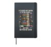 I Closed My Book To Be Here So This Better Be Good Hardcover Journal, Black