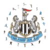Iconic Puzzles, Newcastle United FC Logo, Officially Licensed Wooden Puzzle, 100% Sustainable, Gift for Adults and Children, Size S, 150 Pcs