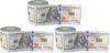 Iconikal 240-Sheet Gag Joke Money Toilet Paper, $100 Dollar Bill, 1 Roll (Pack of 3)