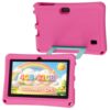 ICONLINK Kids Tablet 7 inch Android 12.0 for Toddler, 4GB RAM 32GB ROM Bluetooth IPS Screen Parental Control Dual Camera Shockproof Case for Educational Games (Pink)