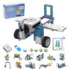 ICreateRobot 12 in 1 Coding Robot Kit ICBricks for Kids 6+, 240+ Piece Educational AI STEM Remote Building Learn to Code with Hub,Motor,Sensor,APP Control for Girls Boys Gift
