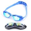 ICWRQLG Electroplated Boys Girls Swimming Goggles Waterproof Anti-fog Adjustable with Glasses