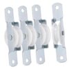 IDEANATEGRATE Patio Umbrella Sliding Pulley Replacement Set with Steel and Plastic Construction 4 Pack Easy Installation and Versatile Compatibility Smooth for Outdoor and Patio Umbrellas