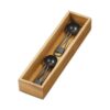 iDesign Acacia Wood Kitchen Drawer Organizer, Natural