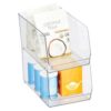 iDesign Clear Plastic Stackable Storage Bin, 2-Pack