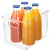 iDesign Linus BPA-Free Plastic Deep Kitchen Storage Bin, Clear
