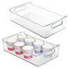 iDesign Plastic Pantry Storage Organizer Bin, Set of 2, Clear
