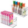 iDesign Plastic Stackable Pantry Bin, Set of 2, Clear