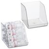 iDesign Plastic Water Bottle Organizer for Fridge, Clear, 2-Pack