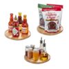 iDesign Set of 3 Round 10.5-Inch Paulownia Wood Lazy Susan Organizer