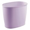 iDesign Slim Plastic Bathroom Trash Can, Purple