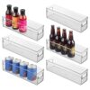 iDesign Stackable Fridge Bin with Handles, Set of 6, Clear