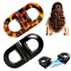 IDFXP 2PCS Magnetic Hair Clips for Women, Strong Hold Magic Clip No Crease, Dual-Magnet Hair Claw for Thick Fine Curly Straight Hair, Lightweight Portable Hair Accessories for Everyday Styling