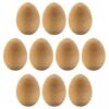 IEUDNS 5x10x Wood Simulation Eggs Ornament Paint Exercise Home Party .5x3.8CM