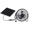 IEUDNS Outdoor Charging Panel Solar Fan Kit Portable Ventilation Fan USB Desk Fan Photovoltaic Unit Heat Dissipation Boost Suitable for Camping Tents Truck