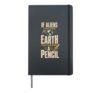If Aliens Can Find Earth You Can Find Pencil Back To School Hardcover Journal, Black