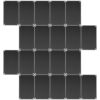 ifundom 20pcs Black Aluminum Nameplate Rectangle with Controlled Engraving Depth and Enhanced Visual Contrast, 3.54x1.97 Inch Metal Plaque for Crafts and Industrial Use