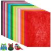 ifundom 20 Pcs Colored Felt Sheets for Crafts Easy to Cut Felt Fabric Pieces for DIY Projects and Sewing for Adults and Random Color