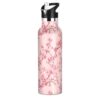 IHCVHQX Water Bottle with Straw Cute Cherry Blossom Kids Sports Water Jug for Boys and Girls Stainless Steel Insulated Cup 20 oz for School Gym Outdoor