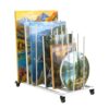 ikare Art Drying Painting Rack with Wheels,Art Canvas Storage Rack, Art Drying Painting Rack with Wheels, Adjustable Art Storage Easel Display Stands for Canvas Boards