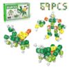 iLacven Creative 3-in-1 Insect Robot STEM Building Toys for Kids Ages 4-8