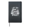 I Like Em Real Thick and Sprucey Funny Christmas Tree Hardcover Journal, Black