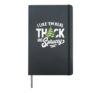 I Like Em Real Thick and Sprucey Funny Christmas Tree Hardcover Journal, Black