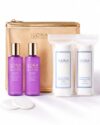 ILONA In an Instant Eye Makeup Remover Starter Kit | 2 Bottles, Cotton Rounds & Gold Mesh Bag | Waterproof Makeup Remover | Gentle for Sensitive Eyes | 2 x 4.0 oz