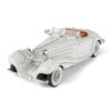 iLooboo Toy Car Model 1/24 White 500K Alloy Collectible Vehicle Pull Back Die-Cast with Lights and Sound