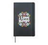 I Love Bingo Bingo Balls Enthusiast Design Hardcover Journal, Black