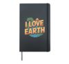 I Love Earth - Earth Day Hardcover Journal, Black