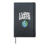 I Love Earth Environmental Awareness Hardcover Journal, Black
