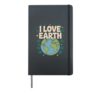 I Love Earth Nature Conservation Hardcover Journal, Black