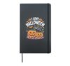 I Love Halloween Pumpkins Cat Candy Hardcover Journal, Black