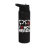 I Love Hot Nerds Funny Nerdy Girl Valentines Nerd Design Stainless Steel Insulated Water Bottle
