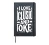 I Love Inclusion And Jokes Diversity Kindness |- Hardcover Journal, Black