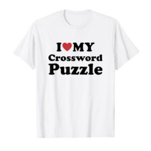 I Love My Crossword Puzzle T-Shirt