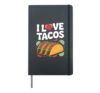 I Love Tacos Fun Fiesta Vibes Hardcover Journal, Black